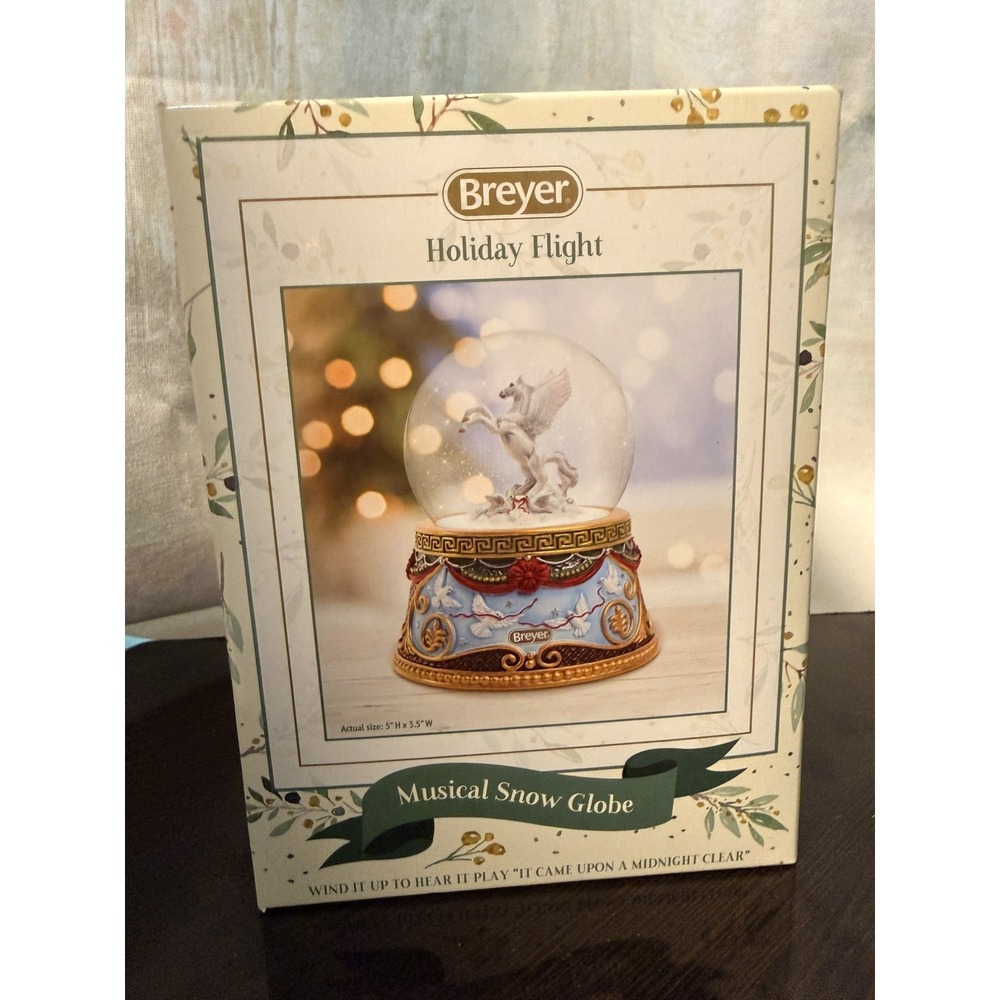 BREYER Holiday Flight Snow Globe #700244 2023 holiday Christmas